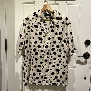 All saints, large button down. Relax fit